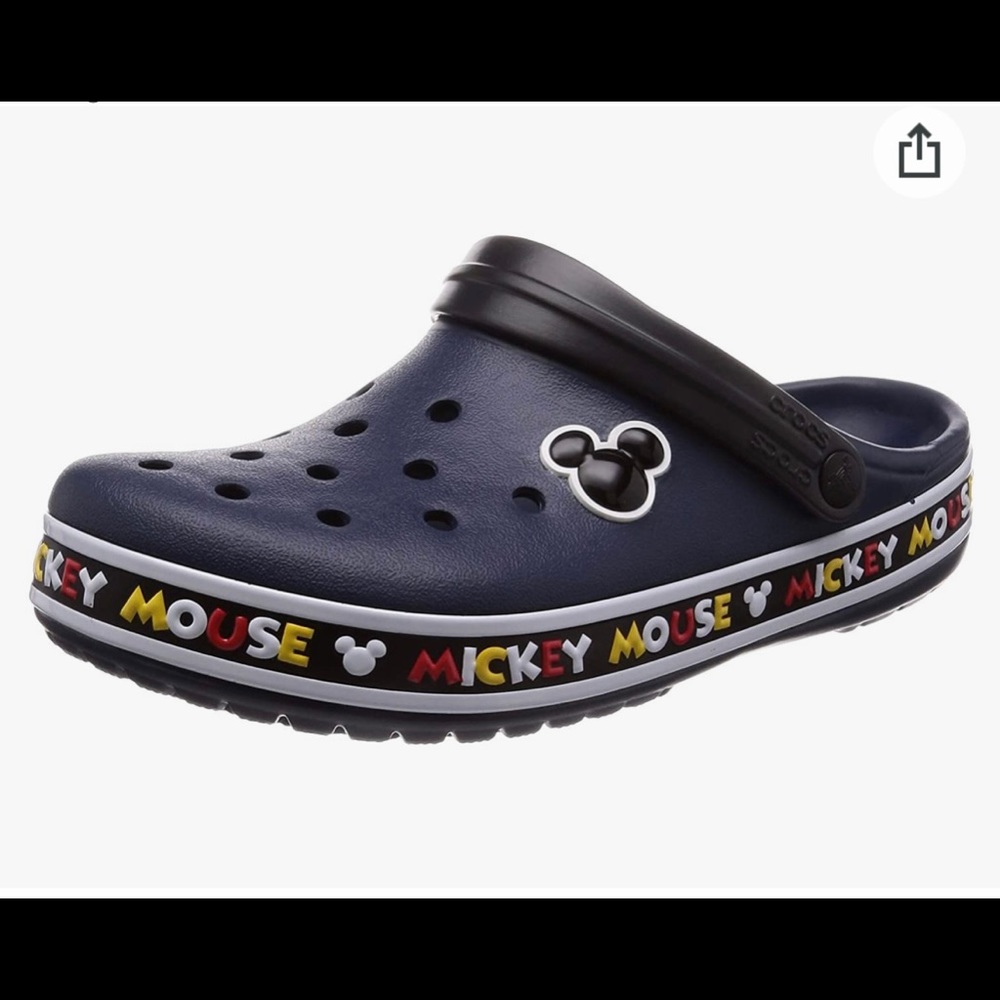 Crocs Men's and Women's Crocband Disney Mickey Mouse III Clog